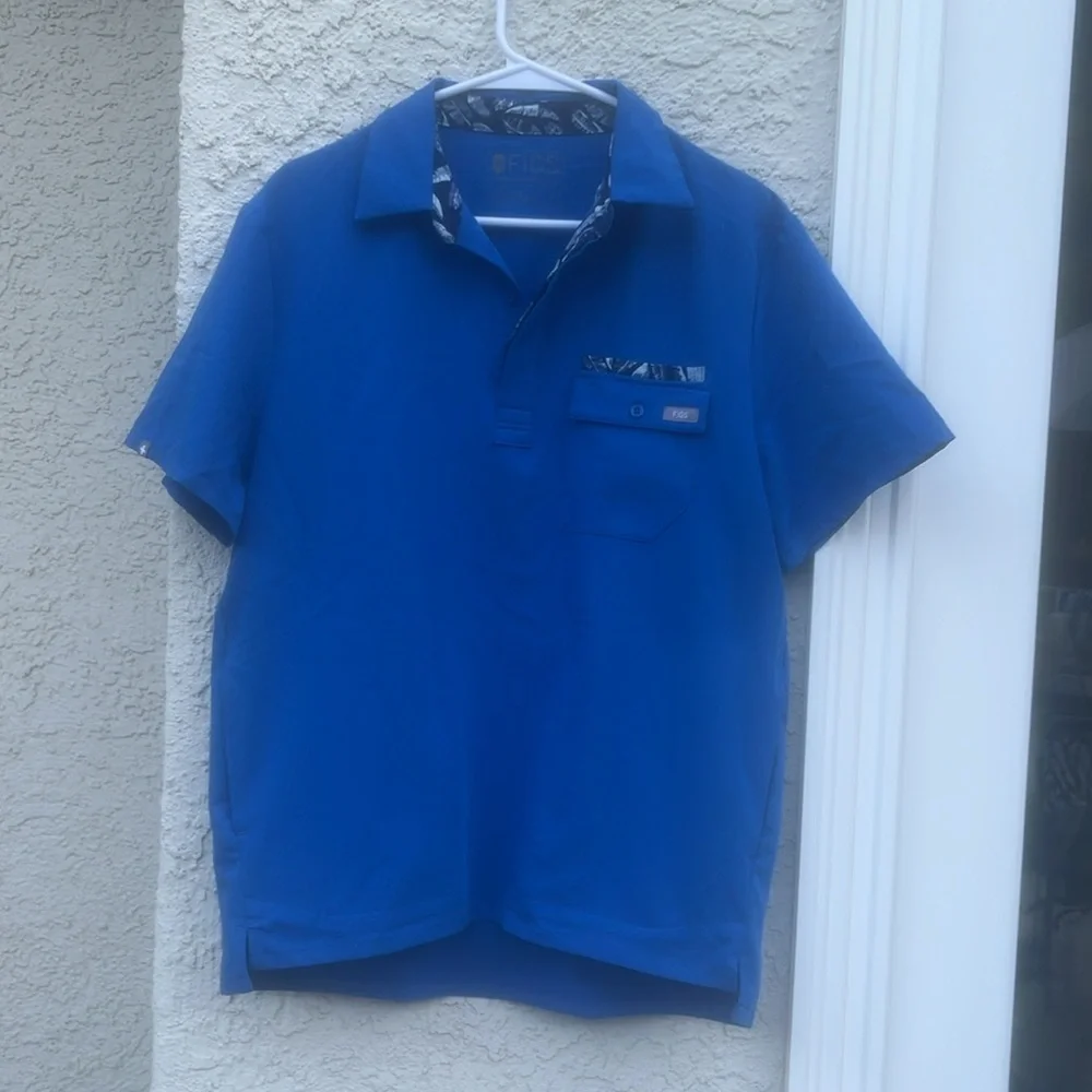 FIGS Technical Collection Royal Blue Men's Scrub Set Size M